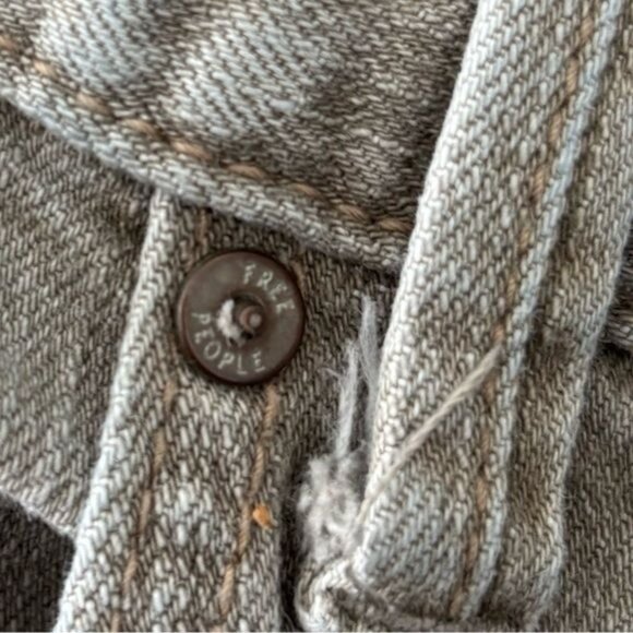 Free People Jeans W29 x L28 Mid Rise Skinny Distressed Boho Festival Streetwear - Picture 11 of 12